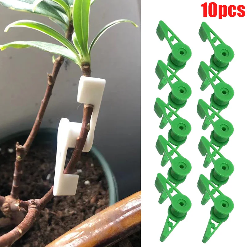 10Pcs Adjustable Plant Fixing Clips 360 Degree Bender Plant Trainer Clips for Bonsai Nursery Stock Low Stress Training Control