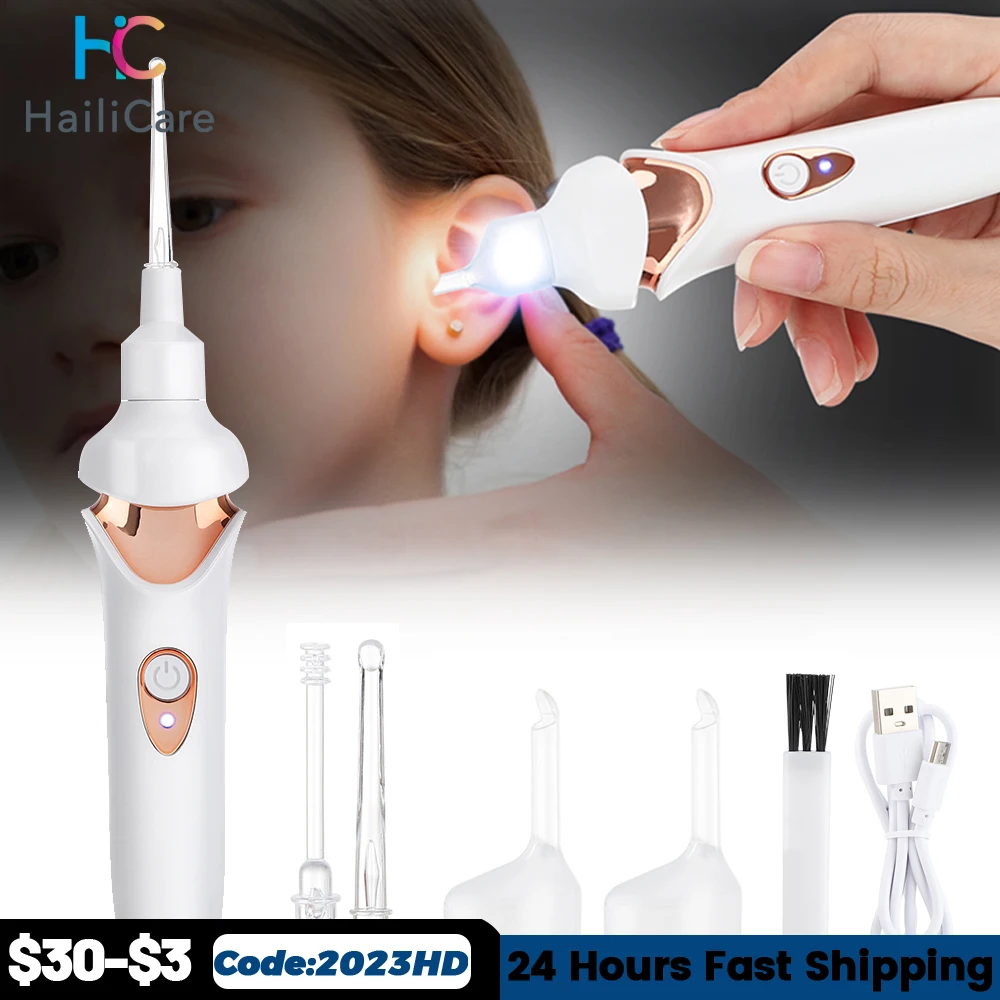 

Electric Cordless Ear Pick Safe Vibration Painless Ear Cleaner Remover Spiral Ear Cleaning Device Dig Wax Personal Care Tool