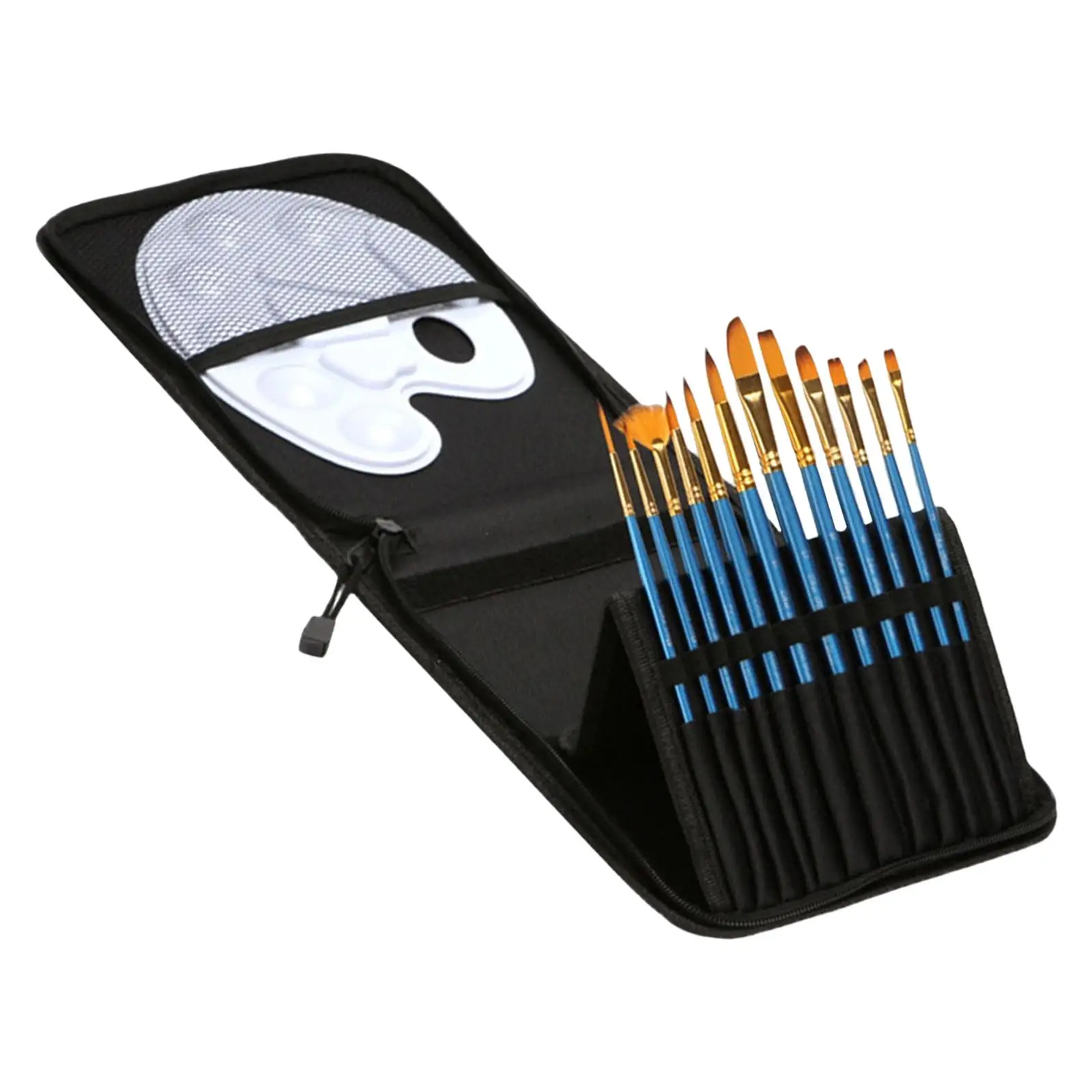 

12 Pieces Paint Brush Set with Waterproof Storage Bag Painting Brushes