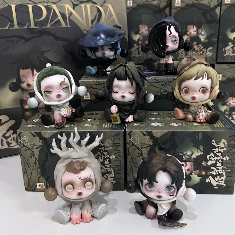 Детская модель Skullpanda свечения серии Momei игрушка Sp11 поколения Античная коллекция