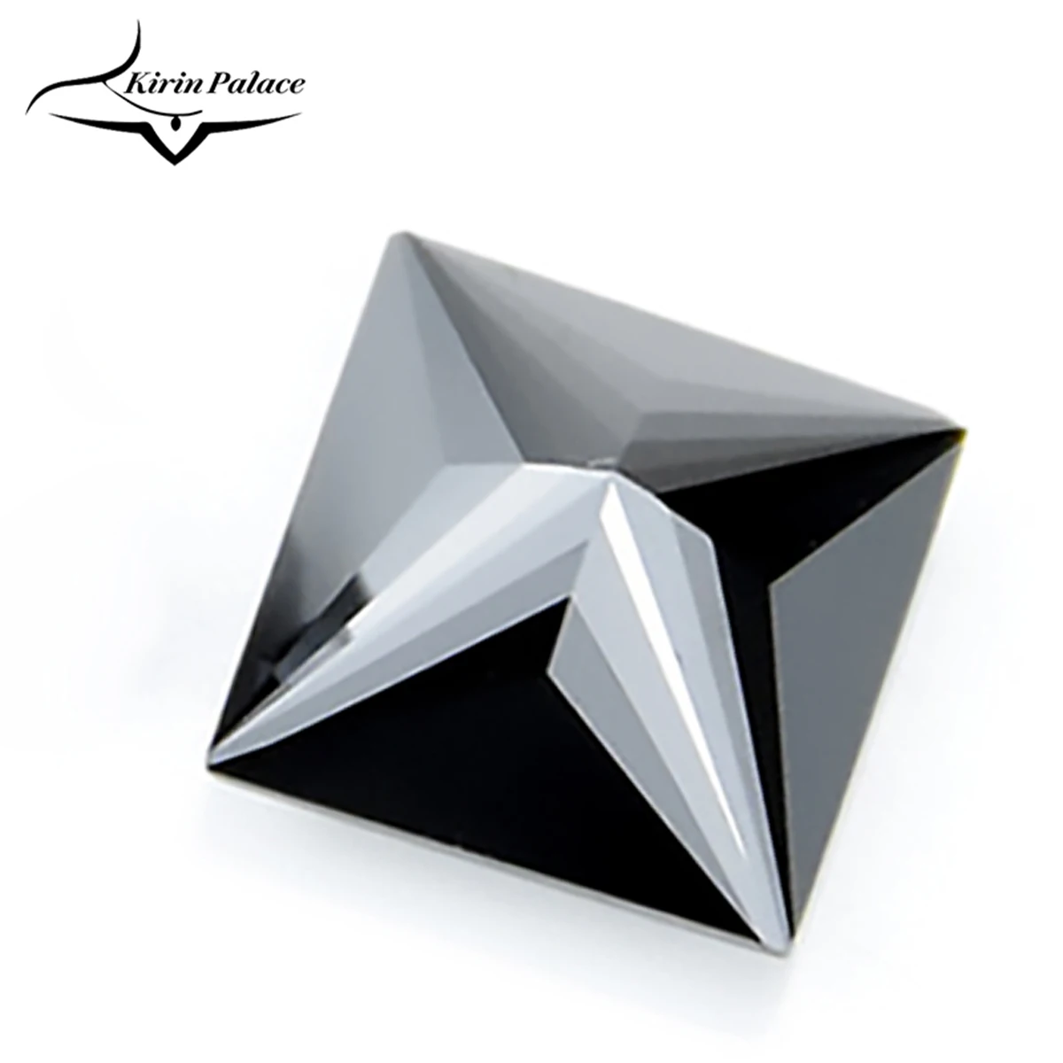 

Kirin Palace With GRA Black Moissanite Stone Loose Gemstones Passing Diamond Tester For Jewelry Making Princess Cut Gems