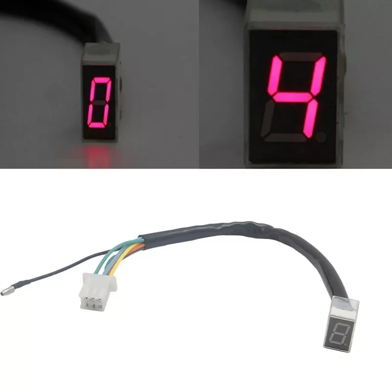 

Universal LED Digital Gear Indicator Motorcycle Display Shift Lever Sensor D7YA