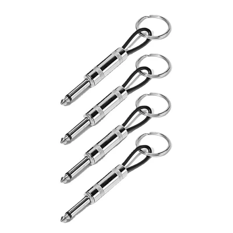 

4PCS Music Key Storage Jack Rack Key Holder Cool Guitar Wall Keychains Vintage Amplifier Home Decoration Gift