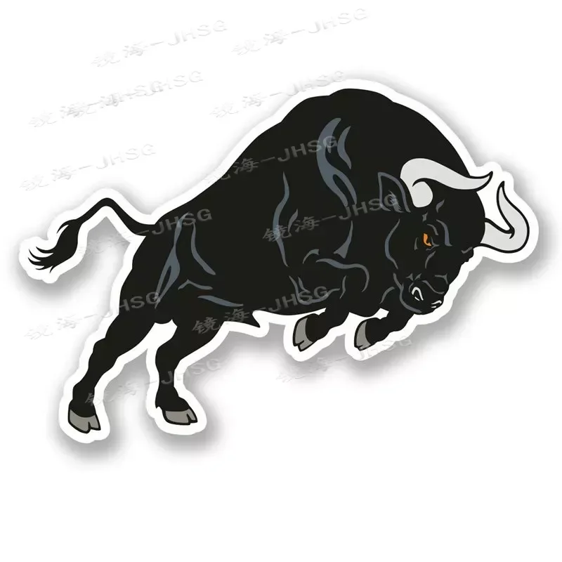 Черная Автомобильная наклейка с испанским быком, милые аксессуары, ПВХ Солнцезащитная и водонепроницаемая виниловая наклейка