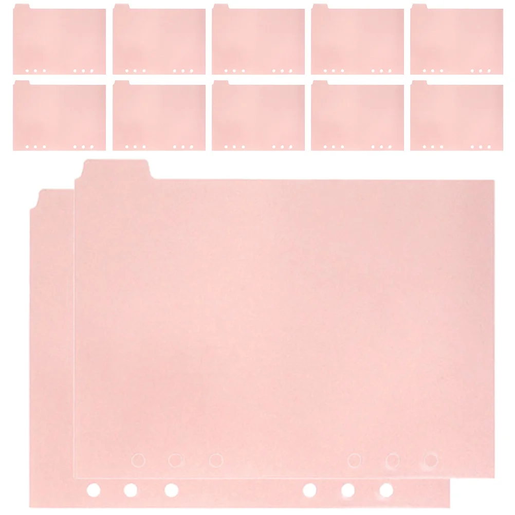 

Dividers Binder Tabs Notepad Notebook Paper Planner Divider Colored A5 Refill Inserts Ring Page Tab Detachable Monthly Labels