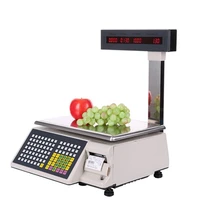 english version electronic scale pricing cash register weighing all in one machine export barcode printing supermarket weighing