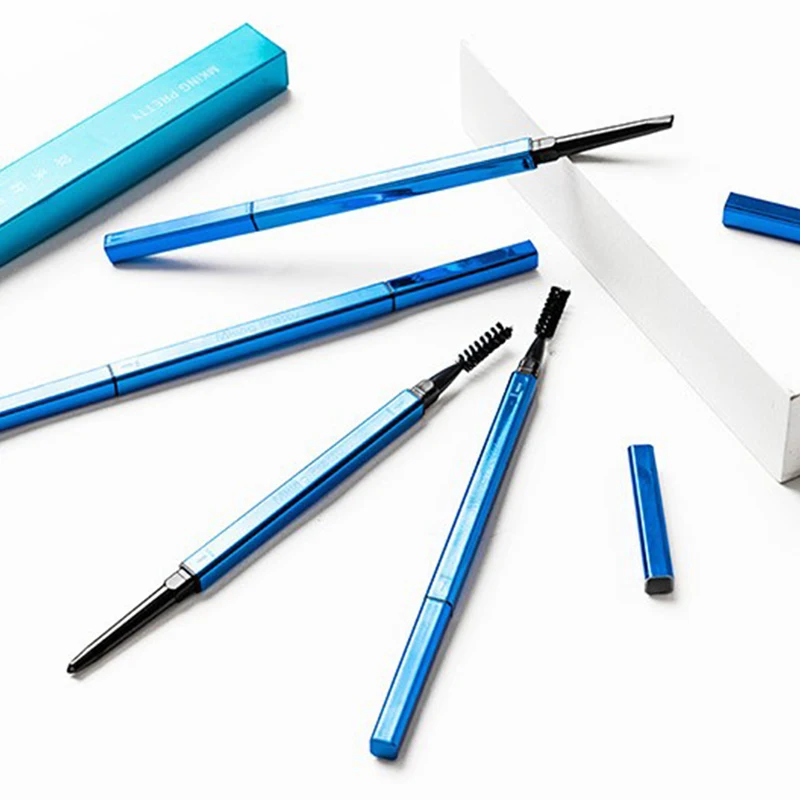 

Супертонкий карандаш для бровей, натуральный долговечный водостойкий и устойчивый к поту автоматический карандаш для бровей, Косметика дл...