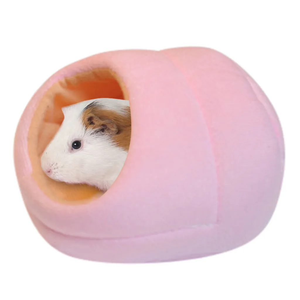 lovely rats hamster winter warm fleece hanging cage hammock cute house with bed mat for small furry animals free global shipping