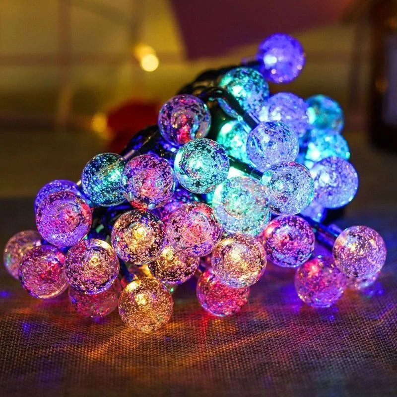 

3/6/10M Led Fairy String Lights Battery LEDs Crystal Ball Lamp Christmas Lights Garland Indoor for Christmas Wedding Decoration
