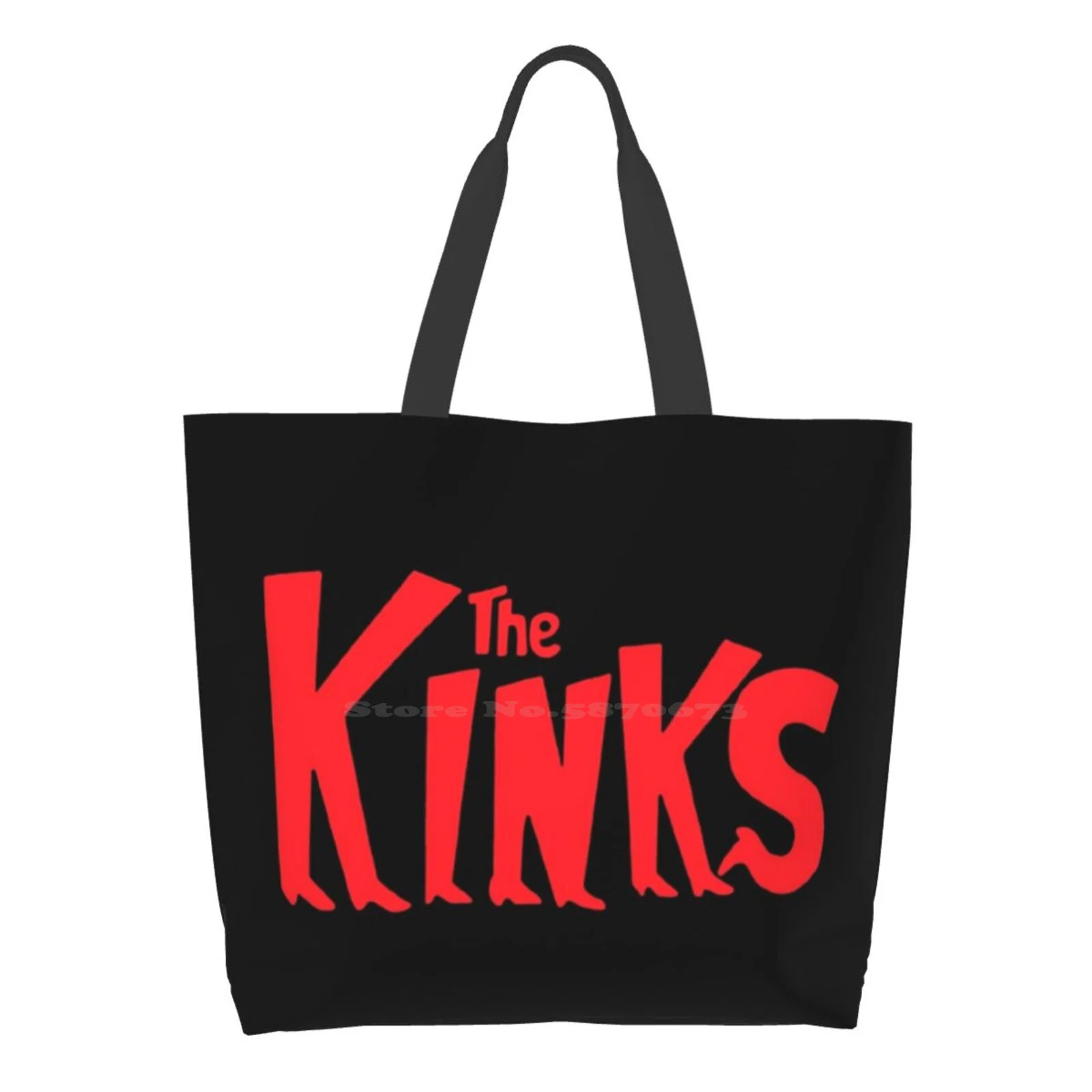 

Kinks Large Size Reusable Foldable Shopping Bag The Kinks Band Bands Yard Bird The Believer Monkees Byrds N Roll 60S All Day