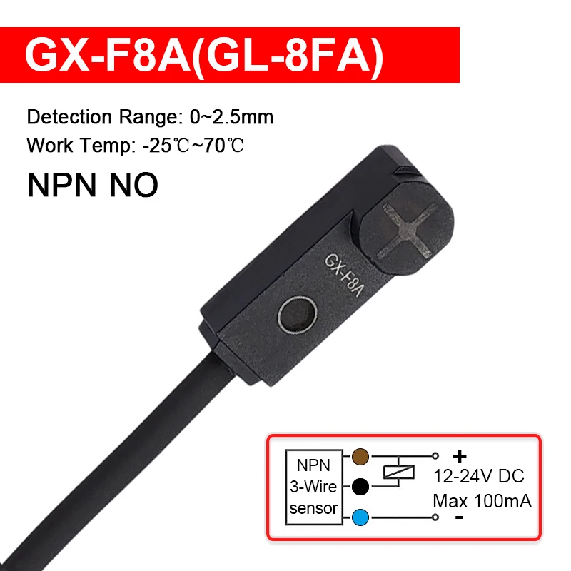 

Индуктивный бесконтактный переключатель GX-F8 GX-F12 GX-H8