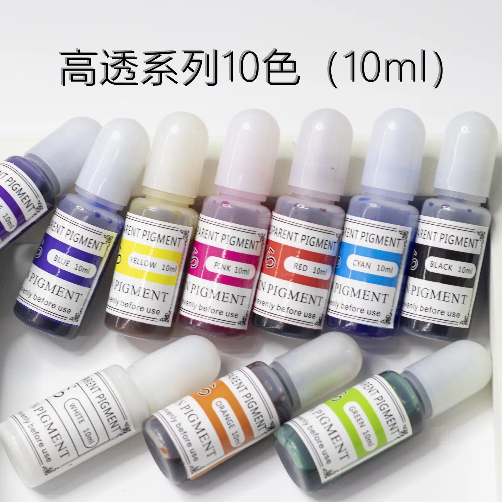 

10 Color 10ml Candle Soap Pigment Liquid Colorant Resin Coloring Dye DIY UV Epoxy Resin Jewelry Fillings Pendant Mold Making