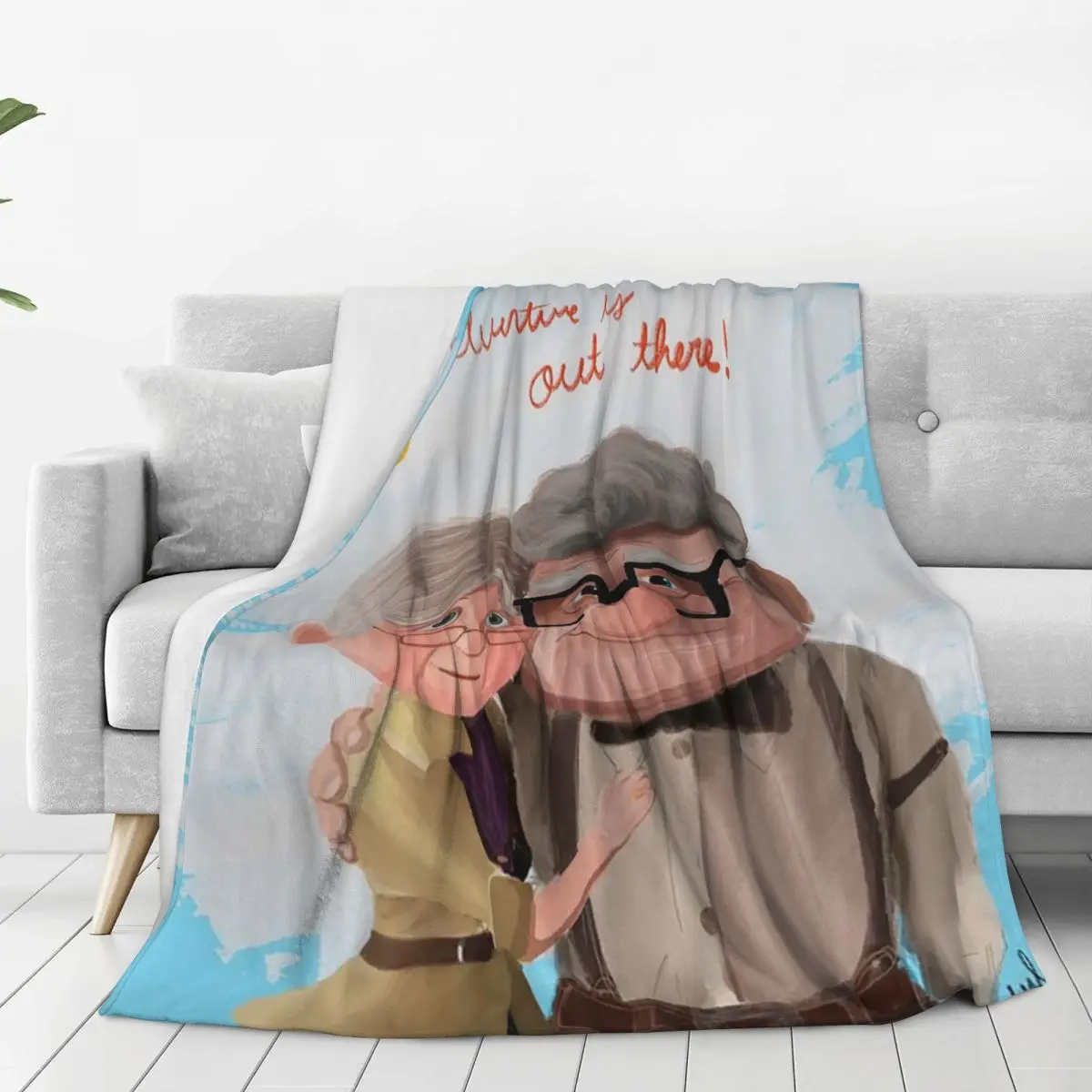 Одеяло Элли и Карл флисовое супермягкое одеяло для дивана постельные