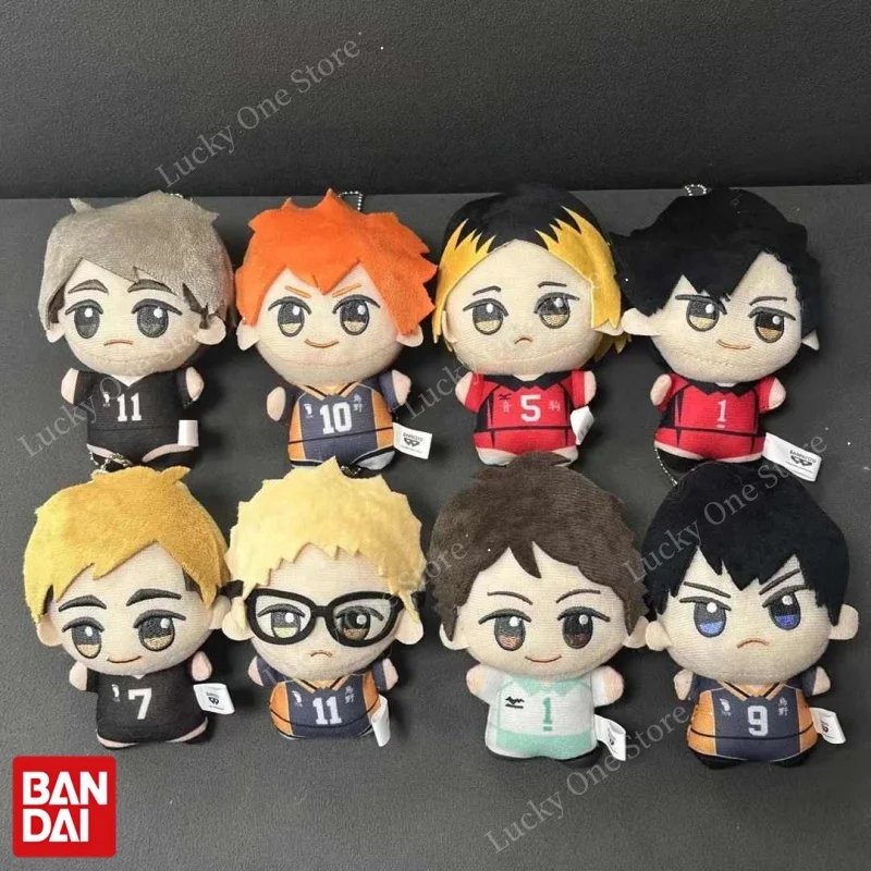Фото BANDAI Haikyuu!! Официальные аниме-фигурки Chibi Plush Dolls Vol.1: Хината Шоё, Оикава Тору (переиздание), коллекционные игрушки для фанатов №1