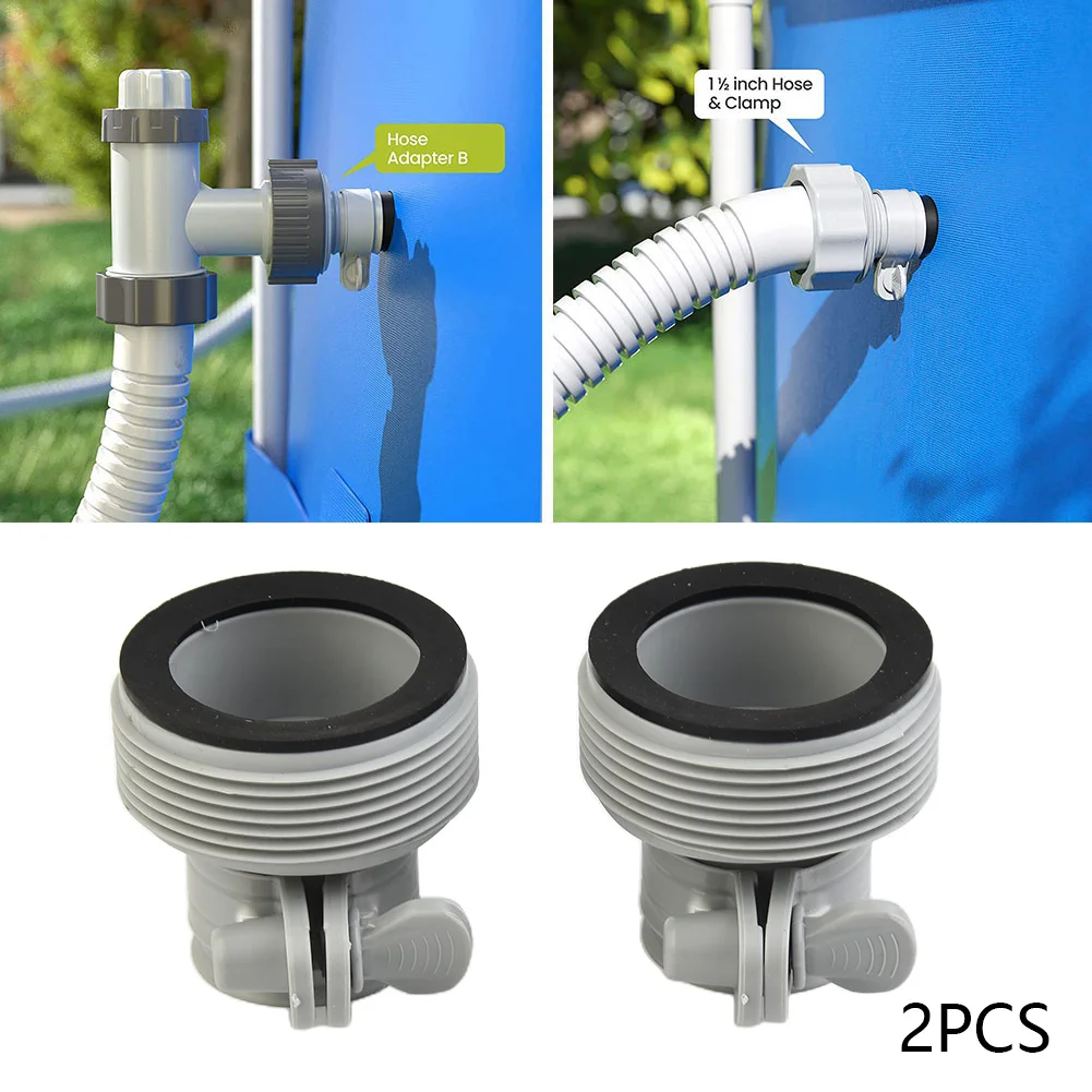 

Hose Adapter Converter Saltwater System Pool Type B Outdoor Hot Tub Accessory Fittings 1.25in To 1.5in Pump Parts Fit For Intex