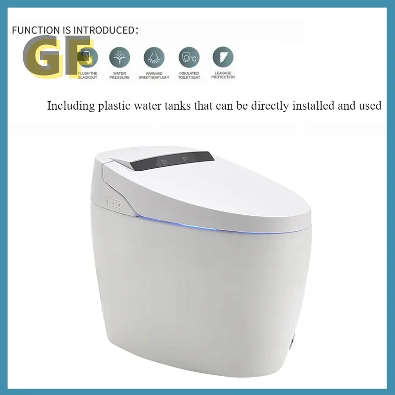 Умный унитаз Интеллектуальный автоматический смыв с откидной крышкой