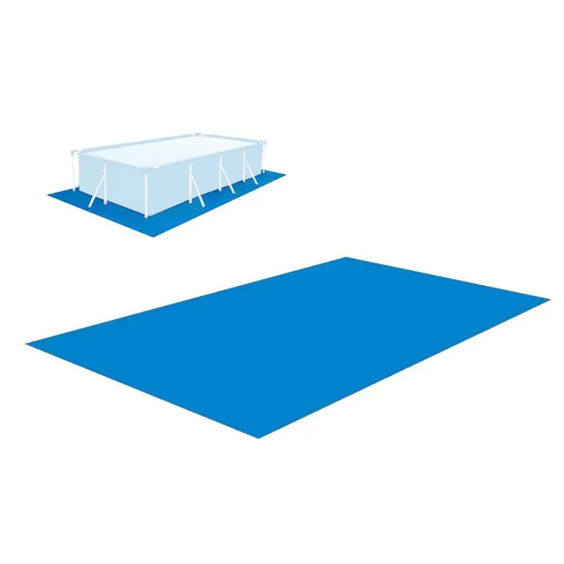 

Multi-Purpose Pool Ground Cloths Waterproof PE Rectangular Swimming Pool Ground Cloth Prevents Punctures Easy To Install Pool