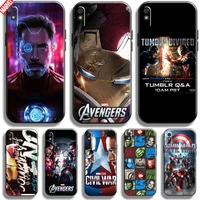iron man marvel avengers for xiaomi redmi 9i phone case 6 53 inch soft silicon coque cover black funda comics captain america