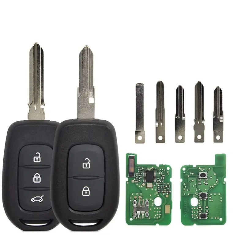 

2Pcs Remote Control Car Key For Renault Duster Sandero Dacia Logan Lodgy Dokker 4A PCF7961M Chip 433MHz Replacment Smart Key