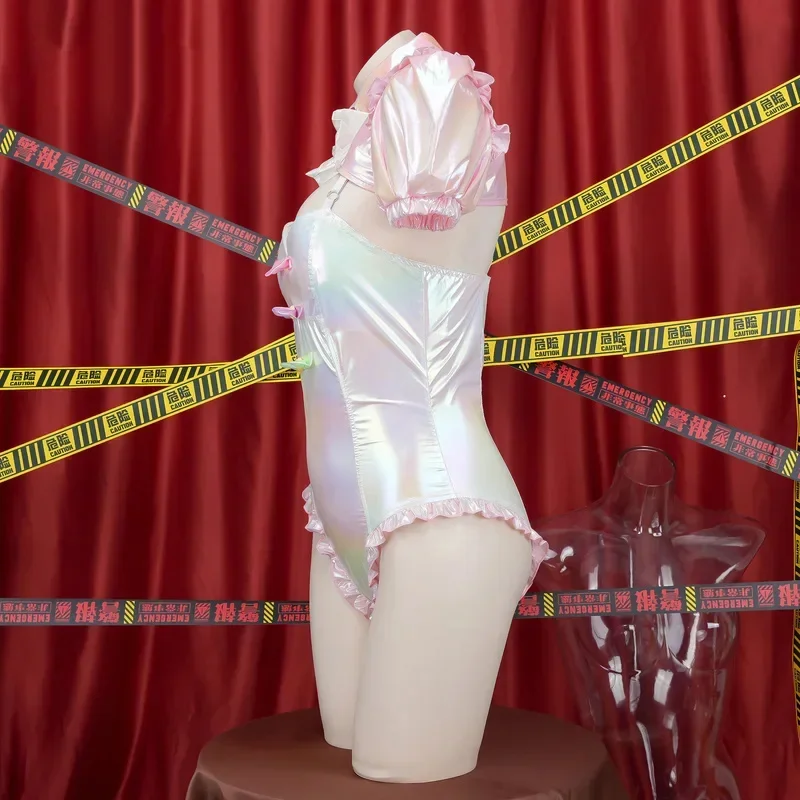 Розовый комбинезон с кроликом для девочек карнавальная одежда на Хэллоуин