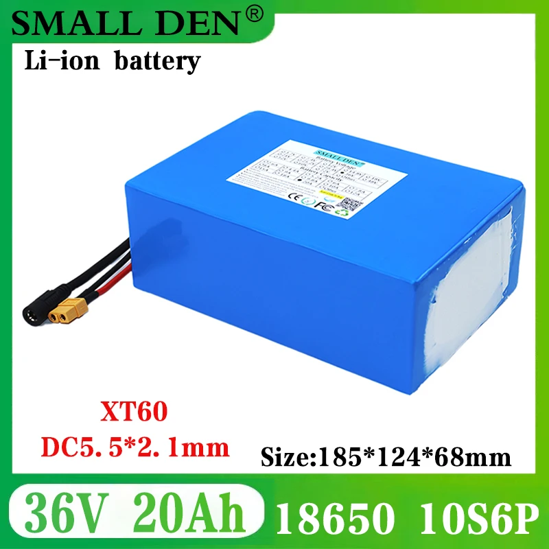 

36V 20ah 10s6p 18650 battery 750W 1000W high power battery 42V 20000mah eBike electric bicycle Rechargeable Battery 30A BMS