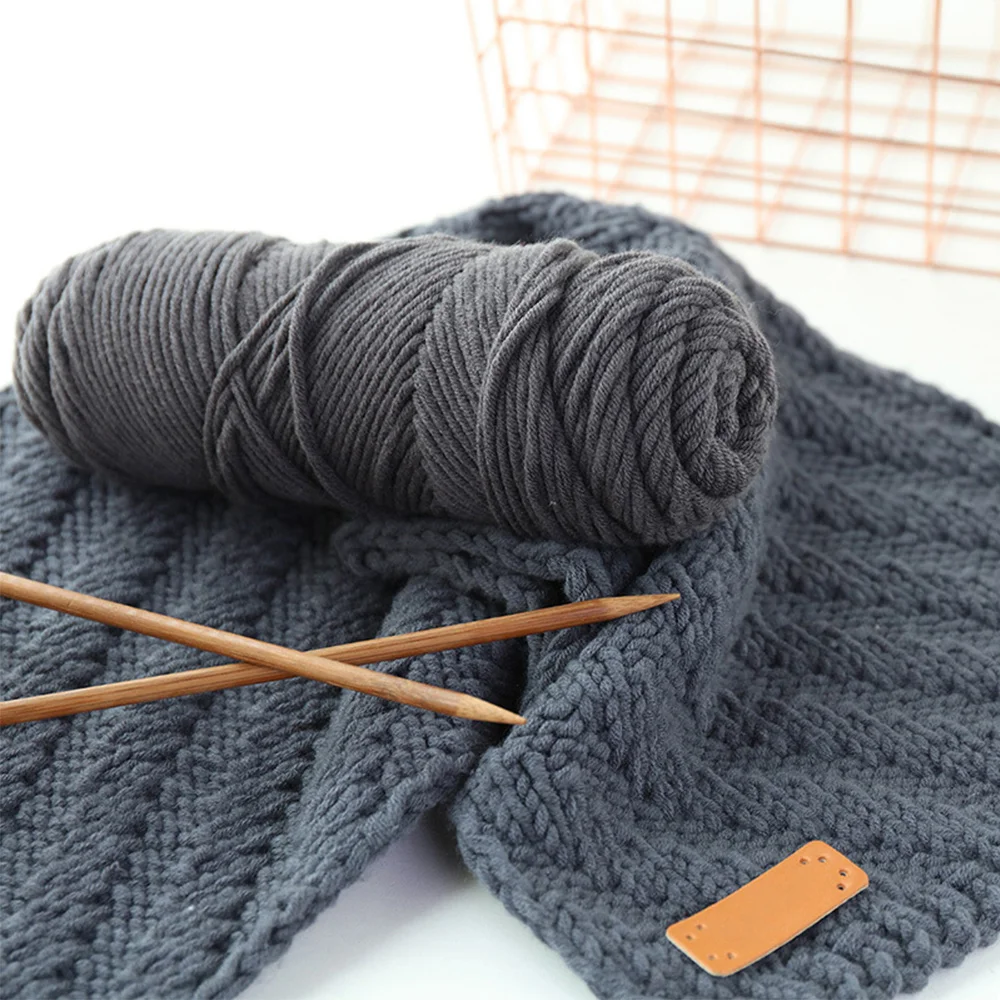 100 г/шар, 8-слойная хлопчатобумажная пряжа для ручной вязки, мягкая теплая хлопчатобумажная нить, Детская шерсть для вязания крючком