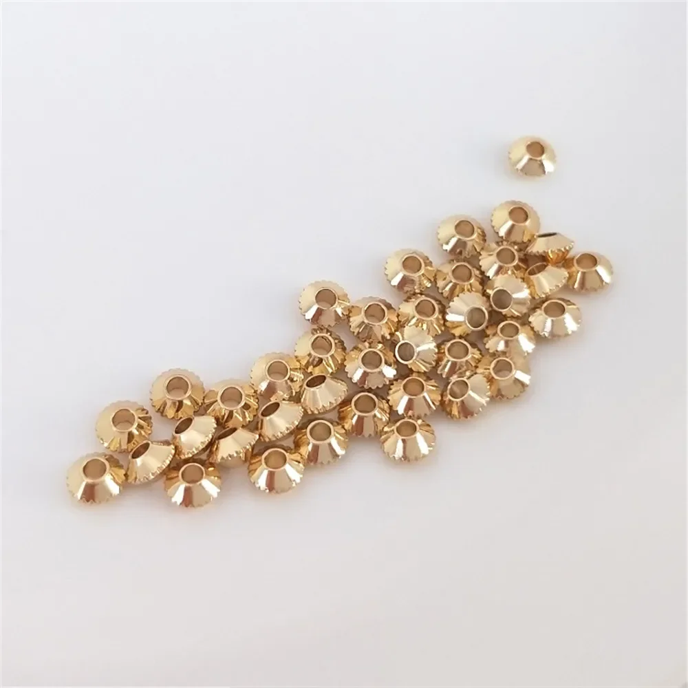 Позолоченные шестерни 14 карат летающая тарелка свободные бусины и другие