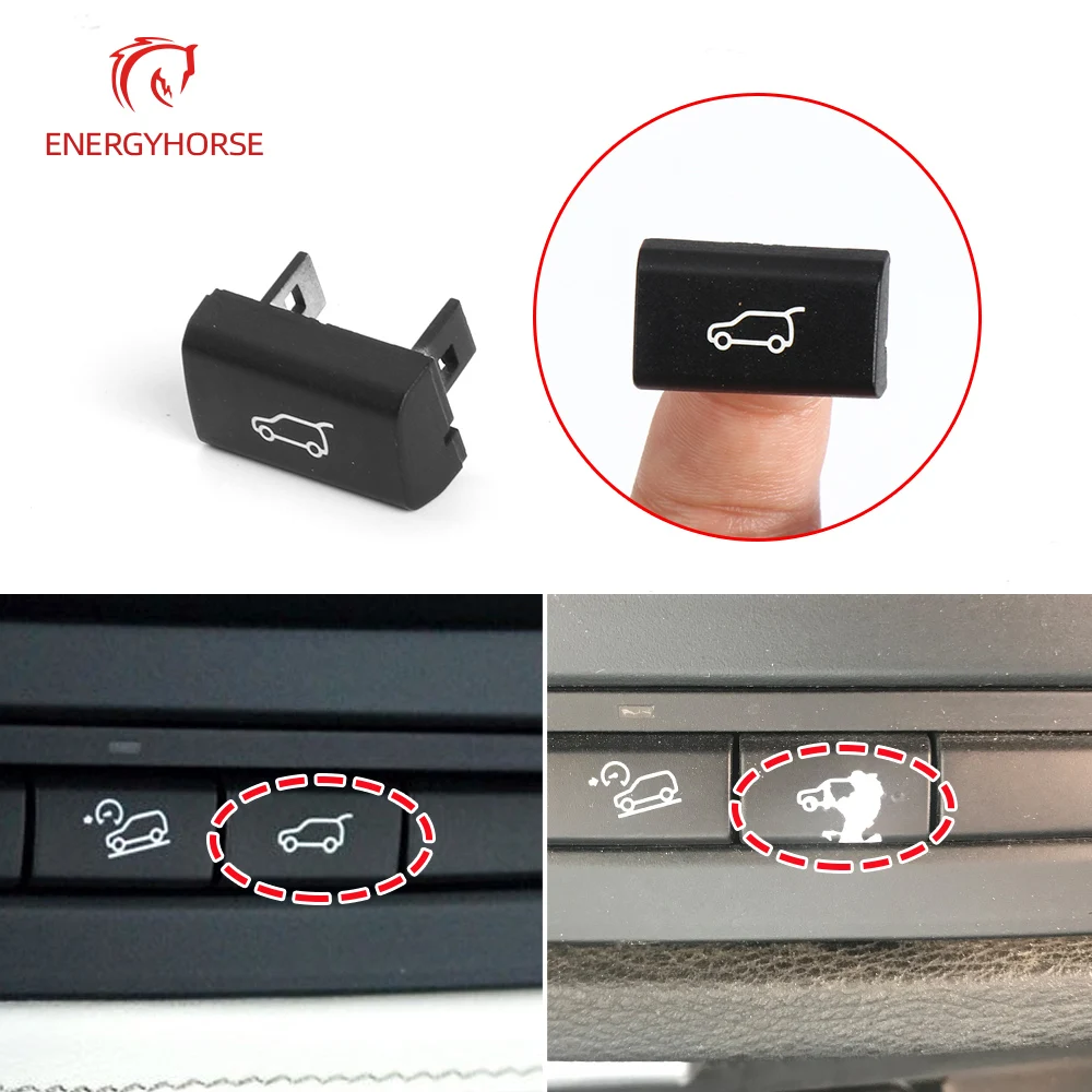 Декоративная задняя кнопка крышки багажника автомобиля для BMW E70 E71 E72, изготовленная из черного пластика, заменяет заднюю крышку X5 X6 2007-2013 годов.