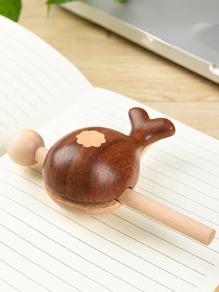 Ручная деревянная рыба-кит для офиса игрушка снятия стресса милая рыба-Кит