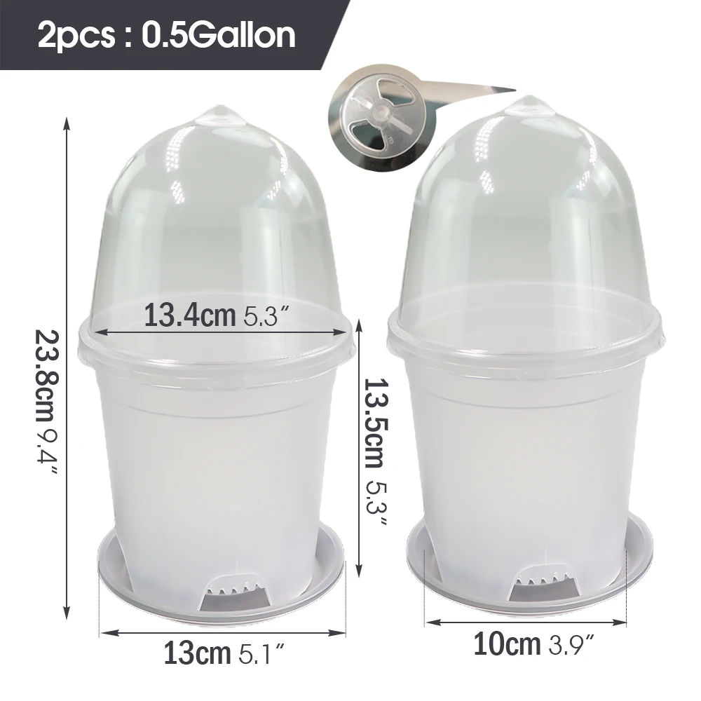 

Пластиковые цветочные горшки MUCIAKIE 2 шт.