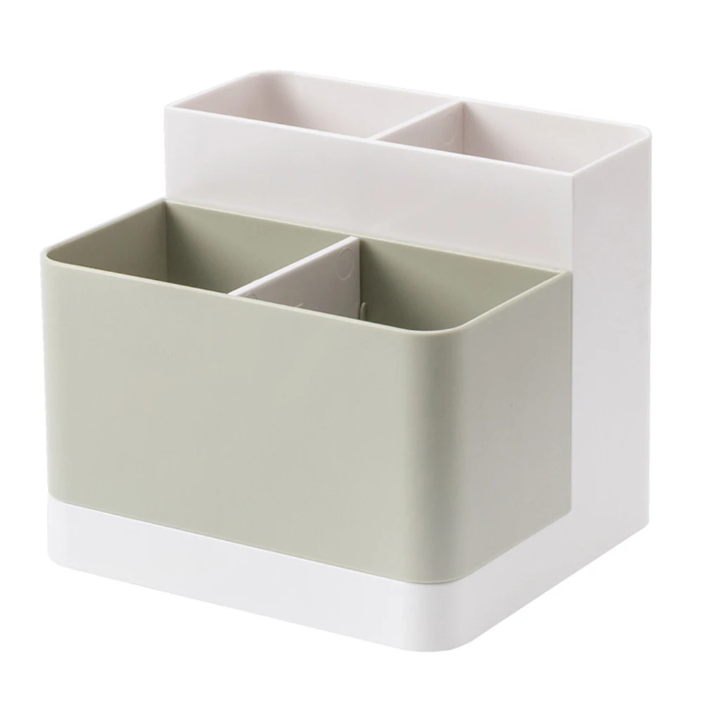 

School Office Supplies Stationery Students Pen Holder Portable Makeup Brush Storage Box Desktop Organizer Tidy Vanity Table