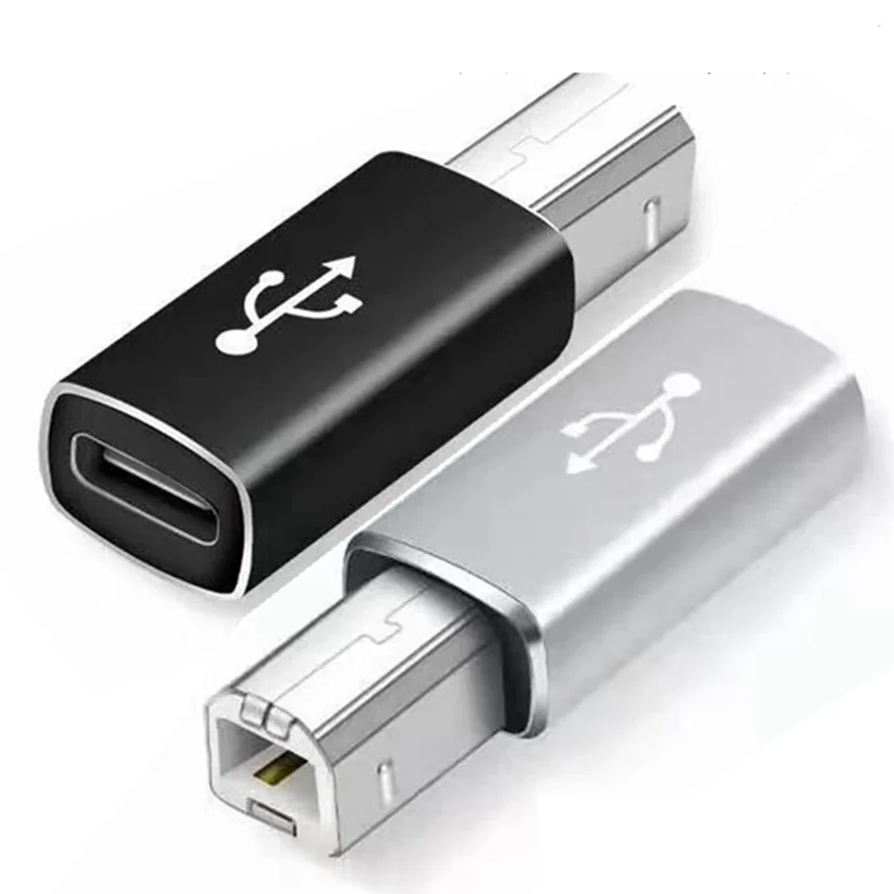Переходник USB C мама на Type B 2.0 папа для MacBook Pro/Air HP Canon Epson Dell Samsung Тип Сканер принтера