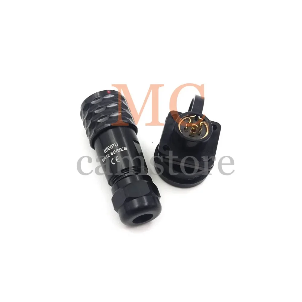 Металлический 5-контактный водонепроницаемый разъем WEIPU SA12 IP67 5-жильный для пайки