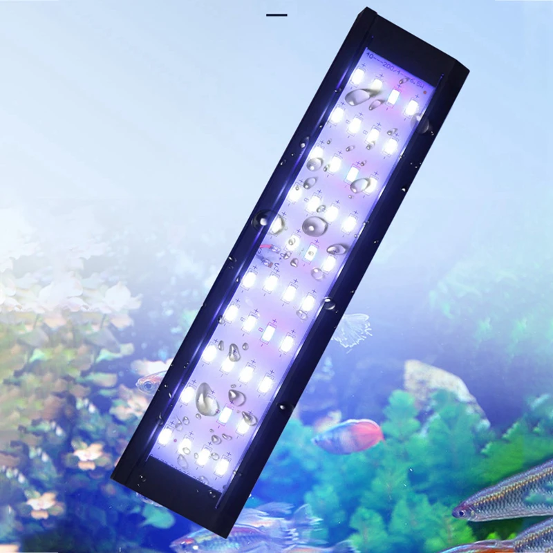 

European American Fish Box Lighting Waterproof Led Fish Tank Wall-mounted Adjustable Night Color Light Fish Box with Switch