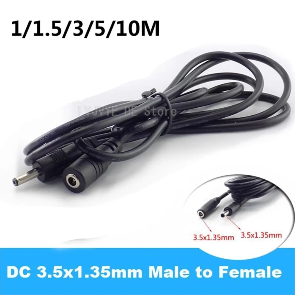 

Удлинительный шнур питания 1/1,5/3/5/10 м, кабель питания постоянного тока 5 В, 2 А, адаптер 3,5 мм x 1,35 мм «папа-мама» для камеры видеонаблюдения, светодиодная лента D5