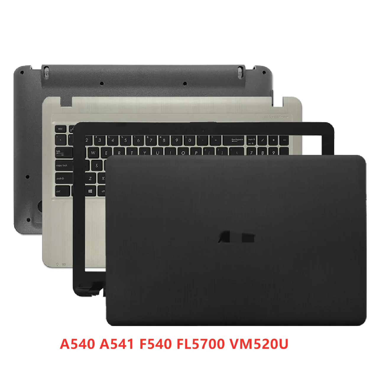 Новый ноутбук для Asus A540 A541 F540 FL5700 VM520U, задняя крышка, задняя панель, передняя панель, Упор для рук, нижняя основание, задняя крышка