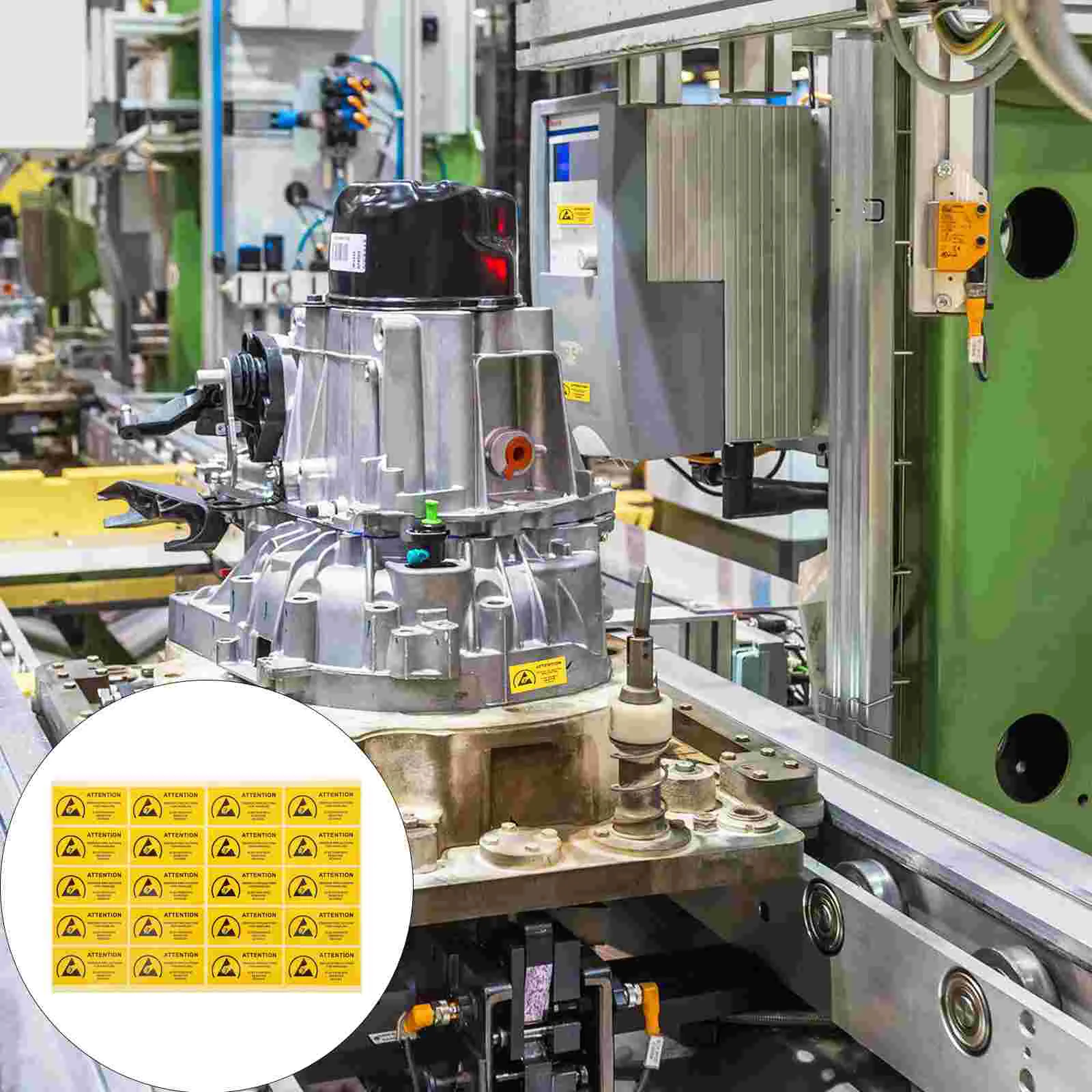 

Electrostatic Warning Esd Static Sticker Labels Stickers Label Caution Attention Devices Fluorescent Anti Adhesive Yellow