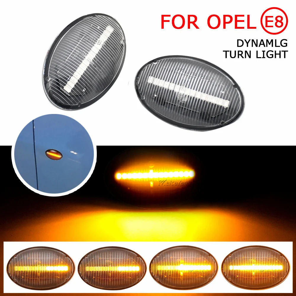 

2pcs For Opel Combo C B Tigra A Astra F Meriva A Corsa C B Sintra Vita LED Dynamic Side Marker Light Repeater Indicator Light