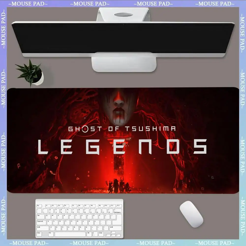 Ghost of Tsushima MINISO Mouse Pad Hot Large Game Mause Pads XL Lock Edge Size for Gamee Give gifts daughter boy brother friend