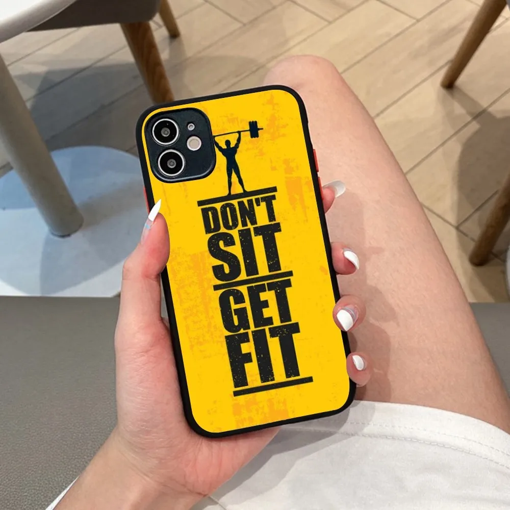 Чехол для телефона тренажерного зала фитнеса бодибилдинга iPhone 14 X XR XS 7 8 Plus 11 12 13 pro