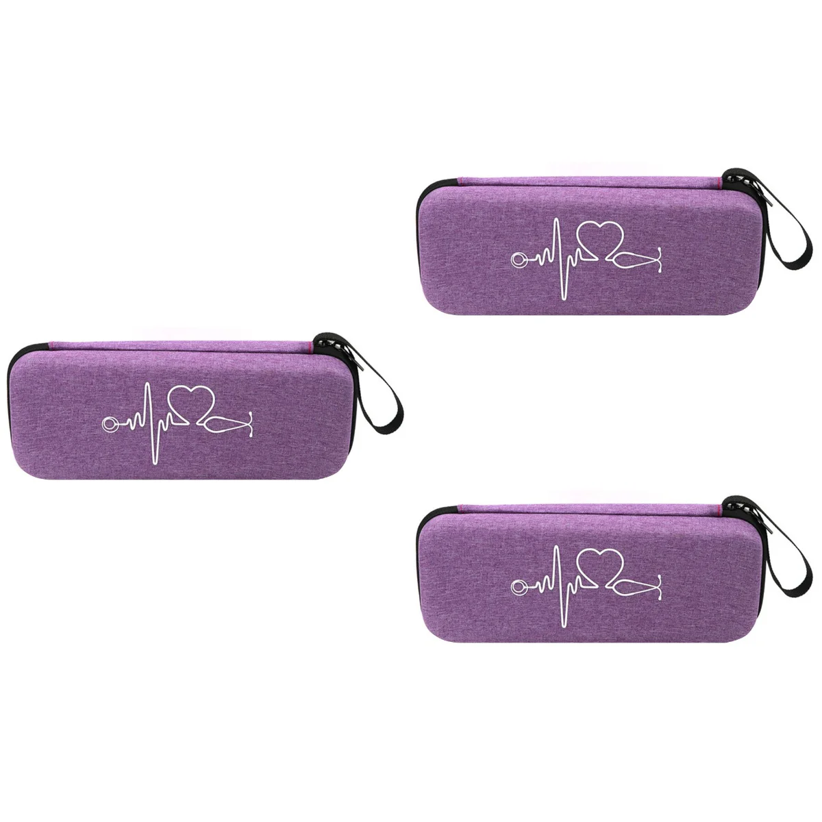 

3 pcs Stethoscope Case Portable Bag Shockproof Stethoscope Box Multifunctional Portable Stethoscope Case Compatible for 3M Litш