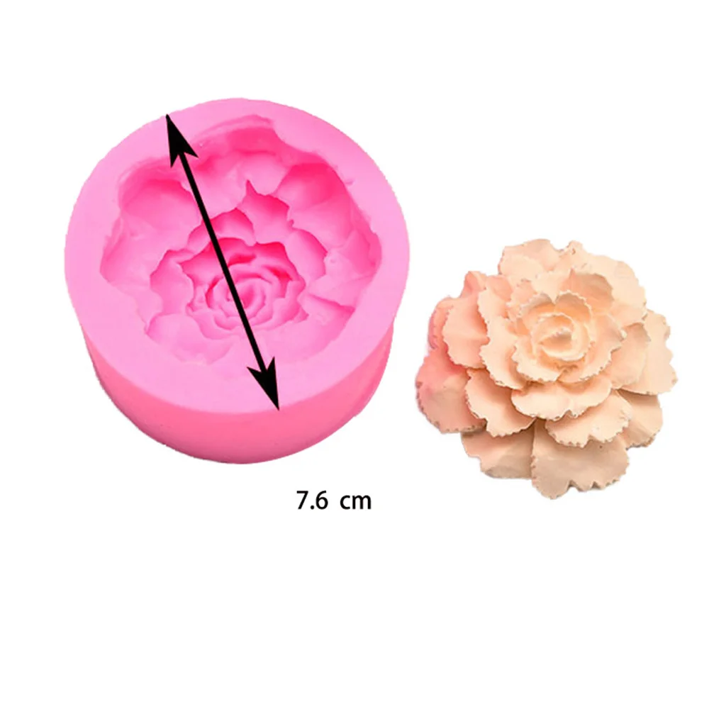 

Chocolate Cake Backing Mould Easy Demoulding Diy Carnation Kitchen Silicone Molds Mothers Day Round Fold Sugar Silicone Mold