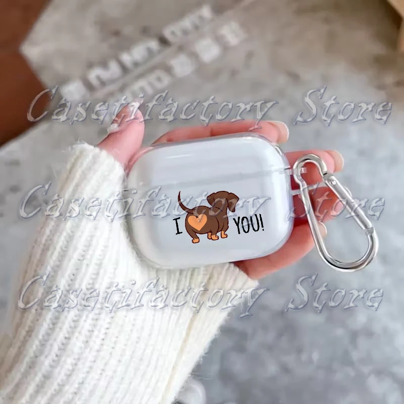 Фото Чехол для Airpods Pro3 2 Airpod Cover Cute Dachshund Airpods 2 4 3rd Pro 3 2025 Забавный мягкий чехол для домашних животных Air Pod в подарок №3