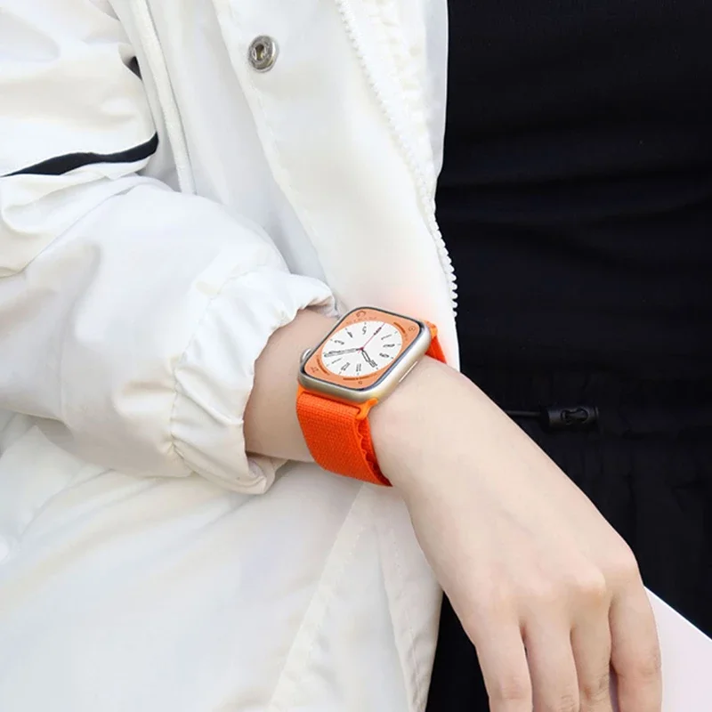 Alpine Loop for Apple Watch band 49mm 45mm 44mm 42mm 41mm 40mm 38mm Sport nylon single strap G-hook for iWatch Utra 8 7 6 5 se 4