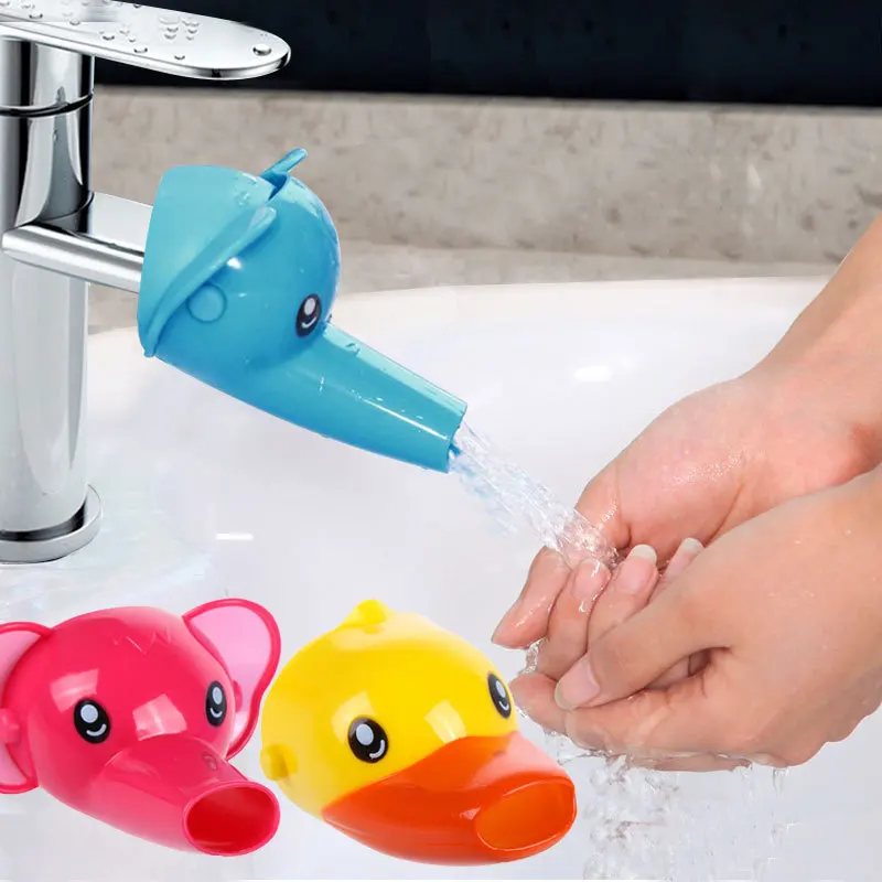 

Lovely Cartoon Faucet Extender for Kids Hand Washing In Bathroom Sink Accessories Bath Toys Convenient for Baby Washing Helper