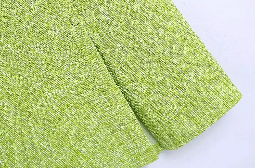 Женская твидовая юбка средней длины винтажная модная на пуговицах с разрезом