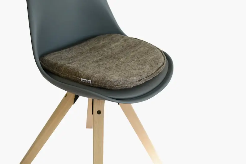 

Коричневая трапециевидная подкладка для стула-натуральный шерстяной валяный стул-подкладка для стула в гостиную-декоративная подушка для ...