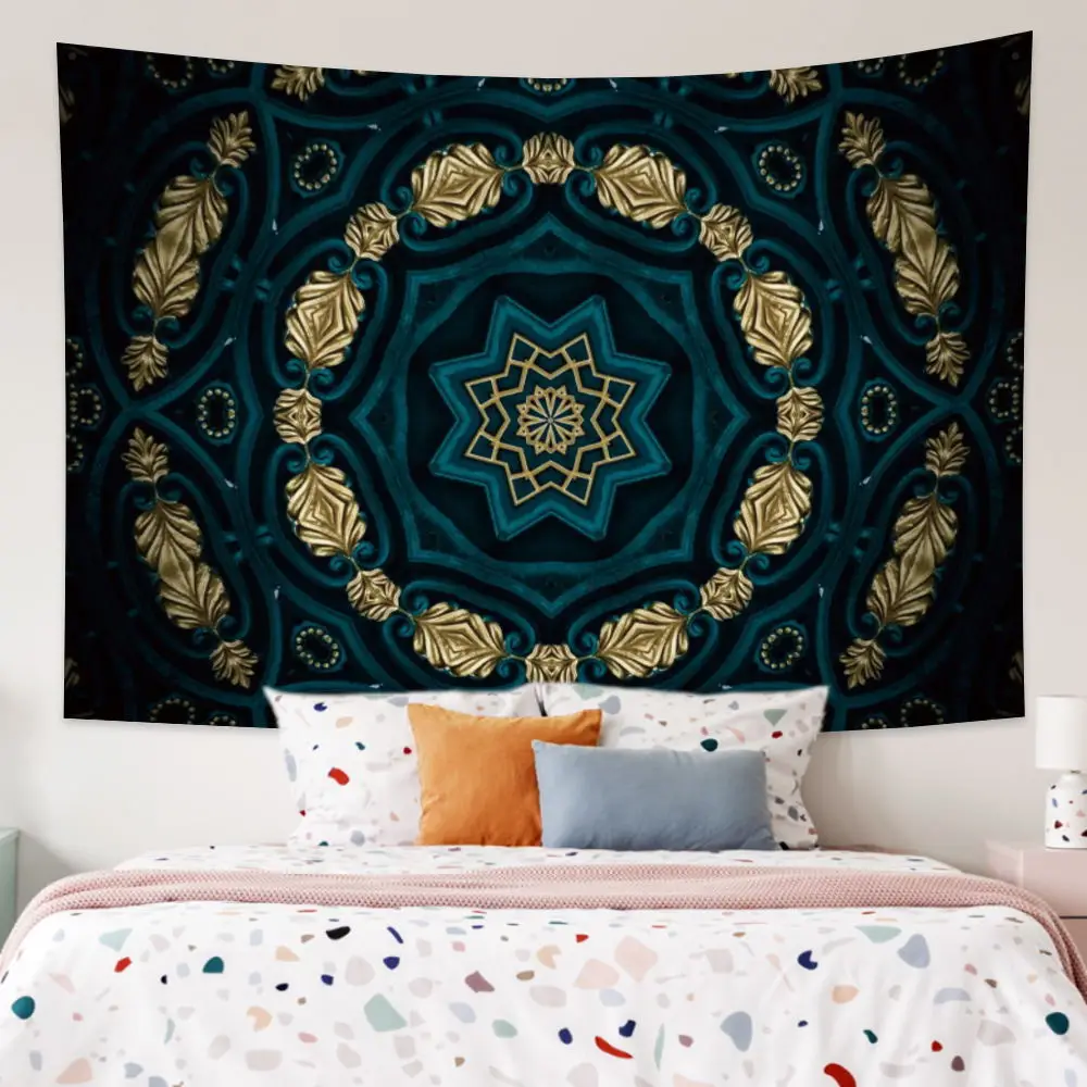 

Bohemian Tapestry Wall Hanging Psychedelic Indian Hippie Summer Camping Tent Travel Mattress Bohemian Sleeping Pad Tapestries