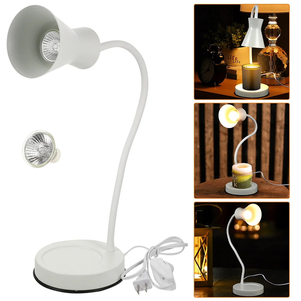 

2 Sets Wax Warmer Lamp Metal Scented Candles Melting Lamp Home Decor (US Plug)