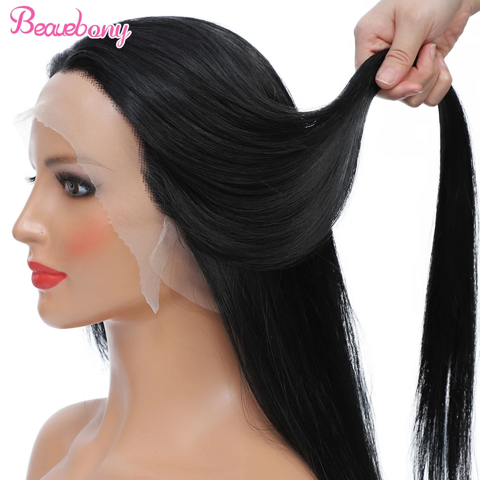 

Bone Straight Lace Front Wig Synthetic Wig High Quality T Part 360 Lace Frontal Glueless Full Lace Wigs Pre Plucked 180% Density